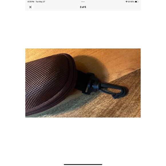 Maui Jim Textured Brown Zip Around Unisex Sunglasses Case **CASE ONLY - Picture 2 of 5